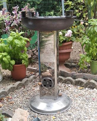 Barbecue a colonna a carbonella