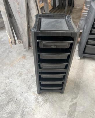 Carrello per Parrucchieri PVC Nero