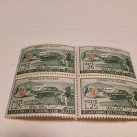 Quartina francobolli 1954 6° anniversario TcI