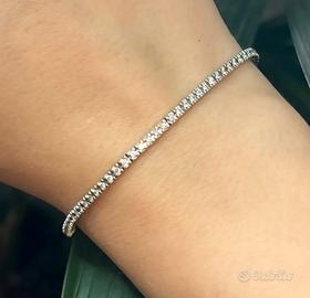 bracciale tennis oro diamanti