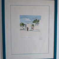 2 litografie in cornice di Aldo Riso