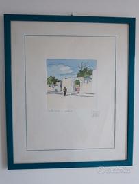 2 litografie in cornice di Aldo Riso