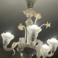 Lampadario in  vetro di murano