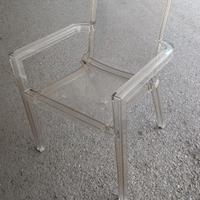 Sedia Deville by Driade, policarbonato trasparente