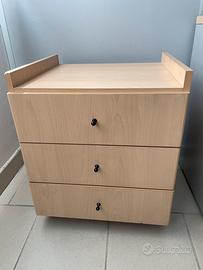 Cassettiera con rotelle