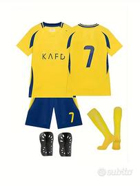 4 Pezzi Set Calcio Bambini, Taglia 7-8 Anni, NOUVO