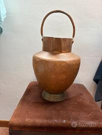 Vaso, Anfora porta ombrelli in rame, vintage