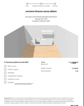 Cucina lineare VOXTORP
