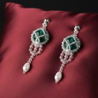 Orecchini Vintage Perle di Fiume Rococò Handmade