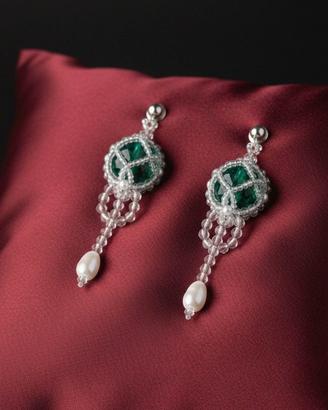 Orecchini Vintage Perle di Fiume Rococò Handmade