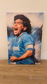 Arte in tela Maradona