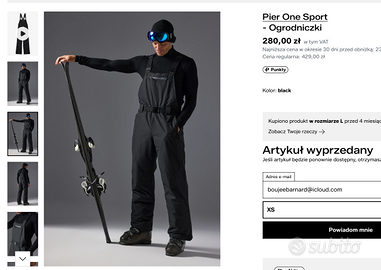 Pier One pantaloni da sci e snowboard impermeabili