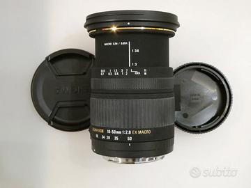 Sigma 18-50mm f/2.8 EX DC Macro (per Nikon) -USATO
