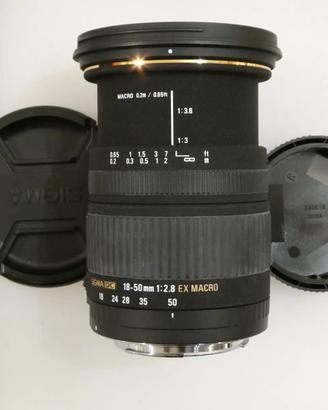 Sigma 18-50mm f/2.8 EX DC Macro (per Nikon) -USATO
