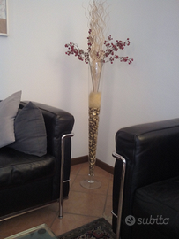 Calice in vetro h. 1 m. complemento d'arredo