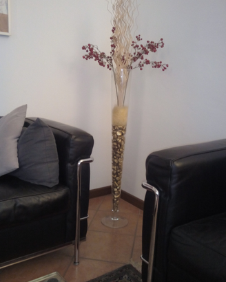 Calice in vetro h. 1 m. complemento d'arredo