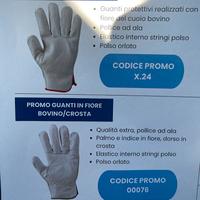 Guanti pelle fiore marca NERI