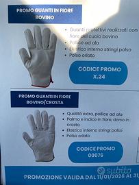 Guanti pelle fiore marca NERI