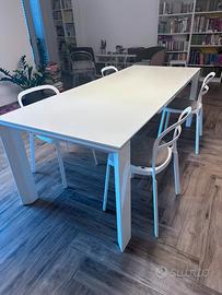 Tavolo Calligaris allungabile bianco 160-220x 90