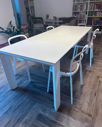 Tavolo Calligaris allungabile bianco 160-220x 90