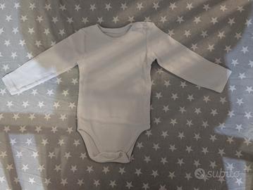 Body 4 neonato manica lunga bianco