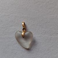 Ciondolo cuore trasparente