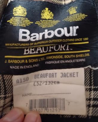 giaccone Barbour Beaufort XXL c52