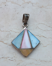 Lotto vintage Pendente Orecchini argento 925