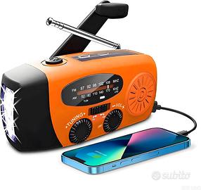 Radio WB portatile,solare Bank per illuminazione