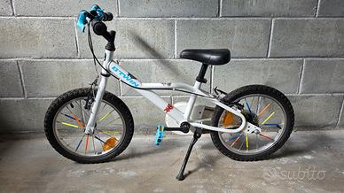 Bicicletta bambino B'TWIN 20" – bianca e blu