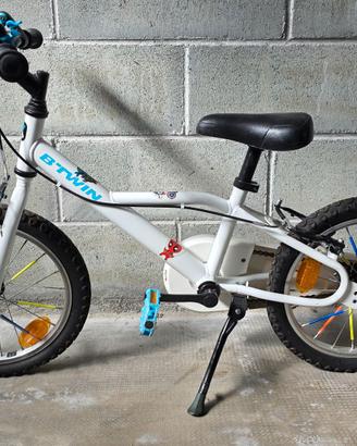 Bicicletta bambino B'TWIN 20" – bianca e blu