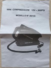 Mini compressore auto 12 v