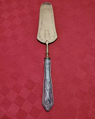 Pala da torta vintage argento 800 metallo dorato
