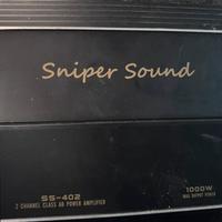 Sniper sound 2 canali + coppia SP Audio da 16
