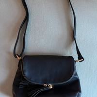 Borsa a tracolla in pelle blu