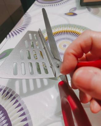 Forbice taglia pizza con appoggia fetta