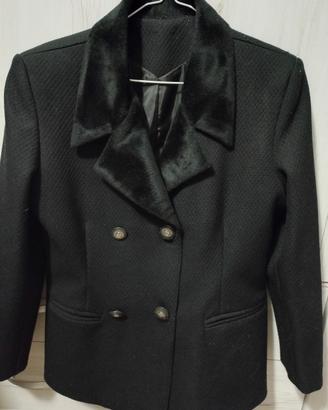 Giacca doppiopetto nera anni 80/90