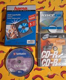 Cd e DVD vergini con custodia 