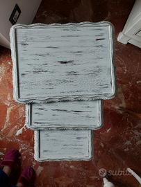 Trittico in legno di noce