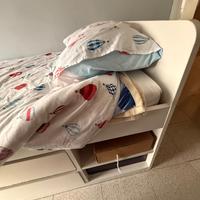 Letto 1 piazza e mezza IKEA 140×200 con 4 cassetto