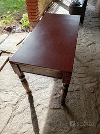 tavolo legno massello di noce 