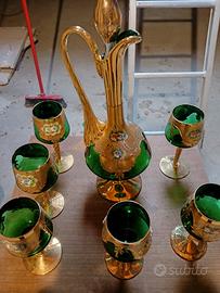 Servizio liquore vintage murano completo 
