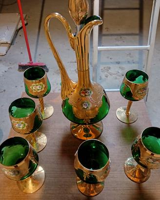 Servizio liquore vintage murano completo 