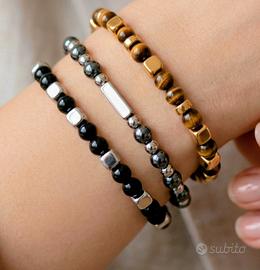 Bracciale unisex  pietre e metallici € 10 cadauno