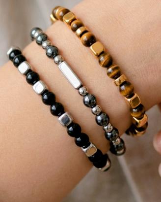 Bracciale unisex  pietre e metallici € 10 cadauno