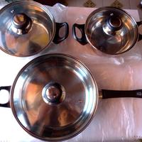 Pentole Set Acciaio inox e Vetro