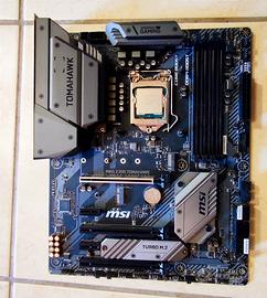 scheda madre Msi z390+processore Intel i5 9600k