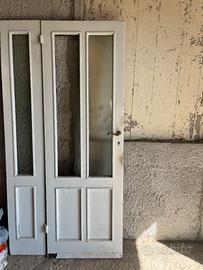 Porta doppia anta in legno massello