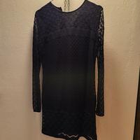 abito pizzo nero diane von furstenberg 