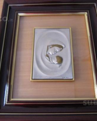 Quadro in argento con MADONNA